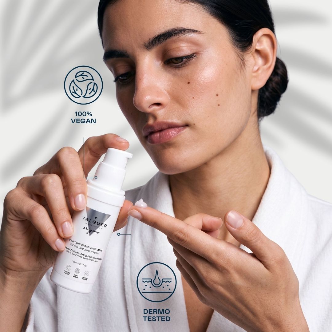 Sérum Contorno de Ojos y Labios – Acción Antiarrugas y Antioxidante - 30 ml Valquer®