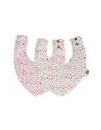 Babero Bandana de Bambú, Pack de 2 Unidades, Diseño Flores (imagen 4)