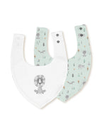 Babero Bandana, Pack de 2 Unidades, Diseño León - Verde