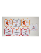 Babero Estampado con Lazos para Bebé 20x20 cm