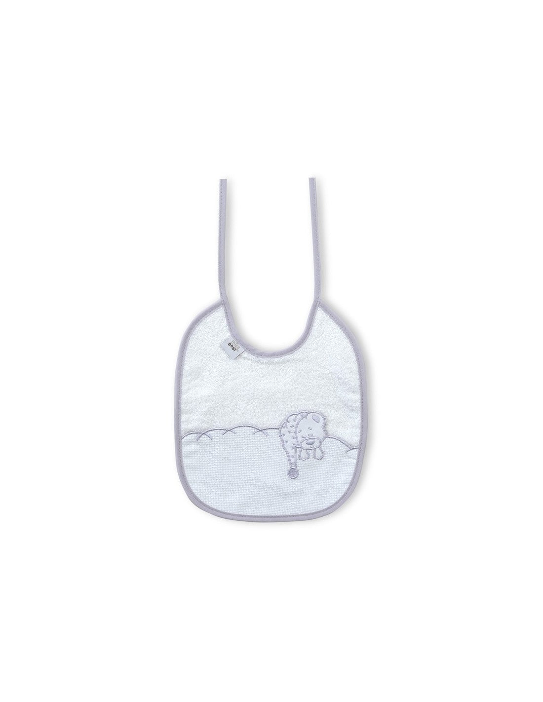 Babero Rectangular para Bordar, Pack de 2 Unidades, Diseño Osito