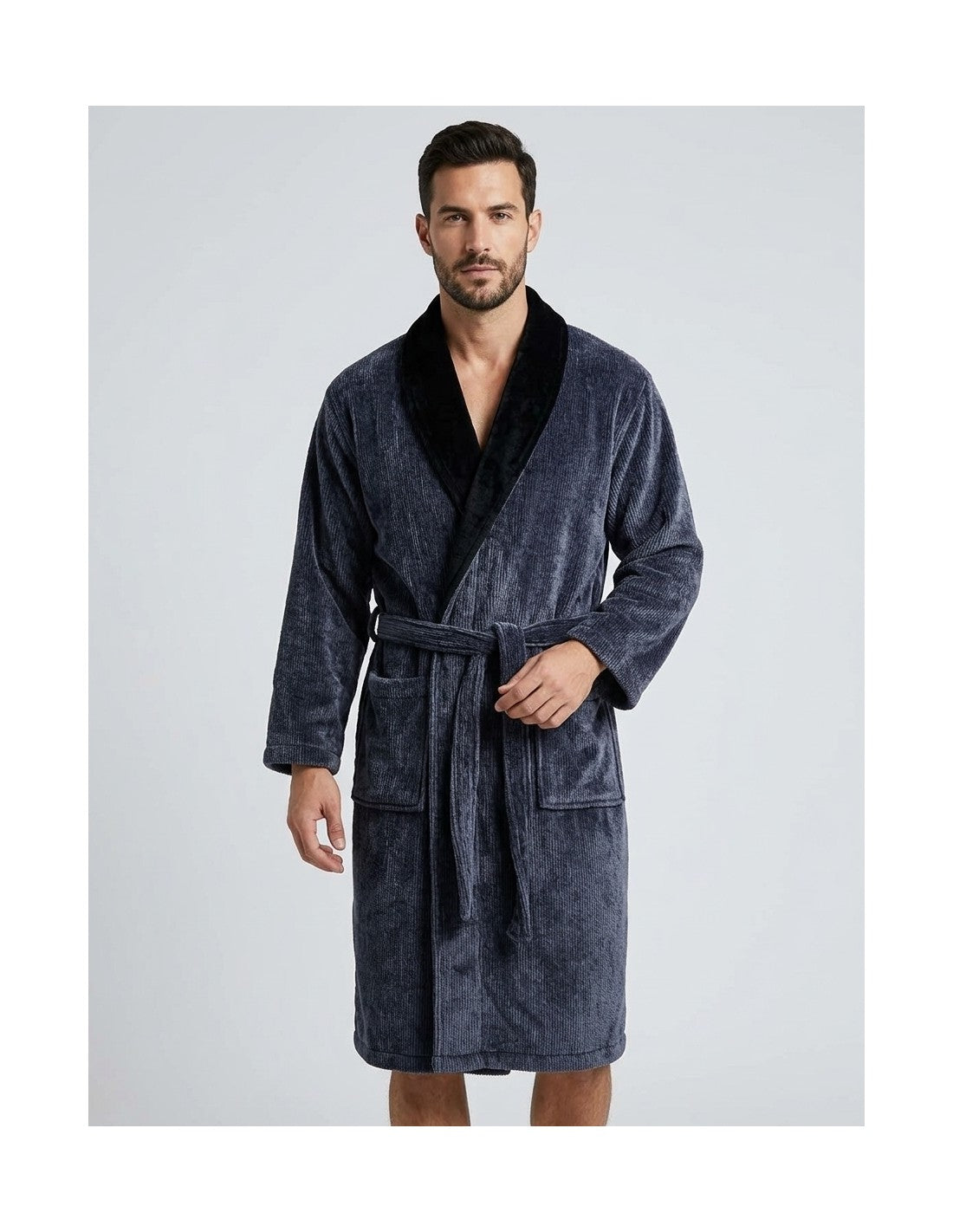 Bata Larga de Hombre de Poliéster, Modelo PF-39