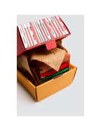 Calcetín con Puño Antipresión, Caja de 3 Pares, Diseño Burguer (imagen 2)