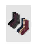 Calcetín de Hombre sin Puño, Pack de 3 Pares, Diseño Detalles