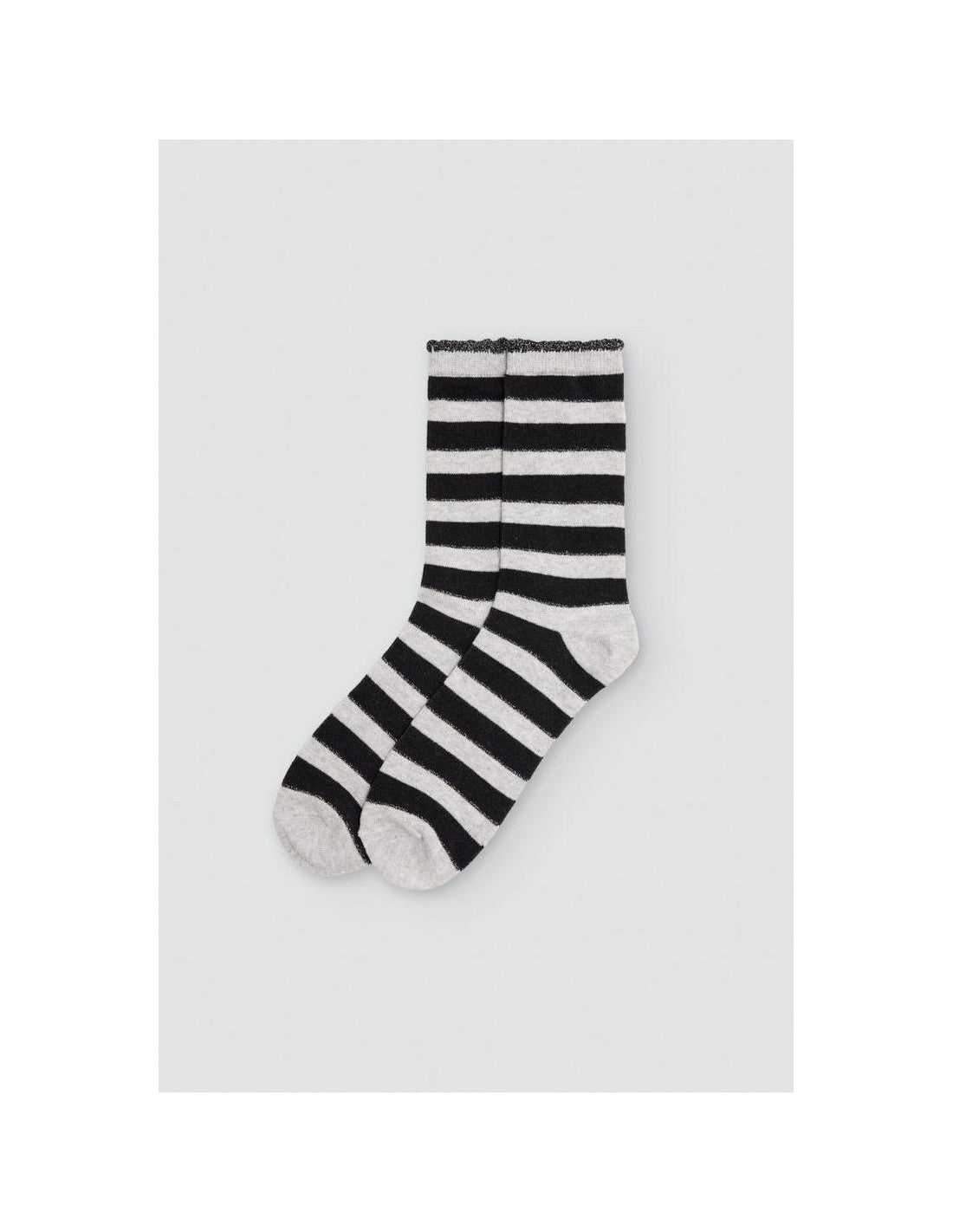 Calcetín de Mujer con Puño Antipresión, Caja de 12 Pares, Diseño Animal Rayas (imagen 4)