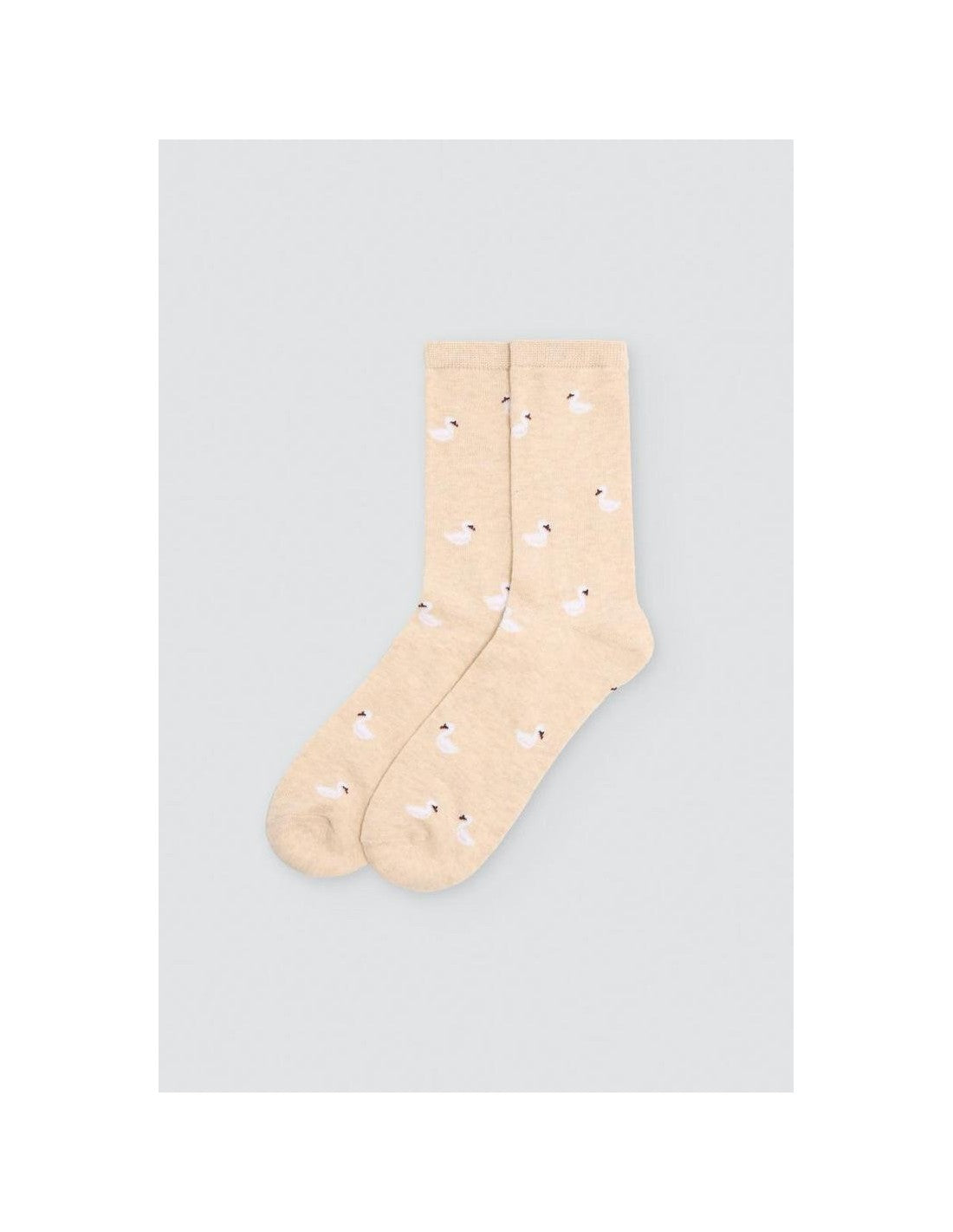 Calcetín de Mujer con Puño Antipresión, Caja de 24 Pares, Diseño Patitos (imagen 2)