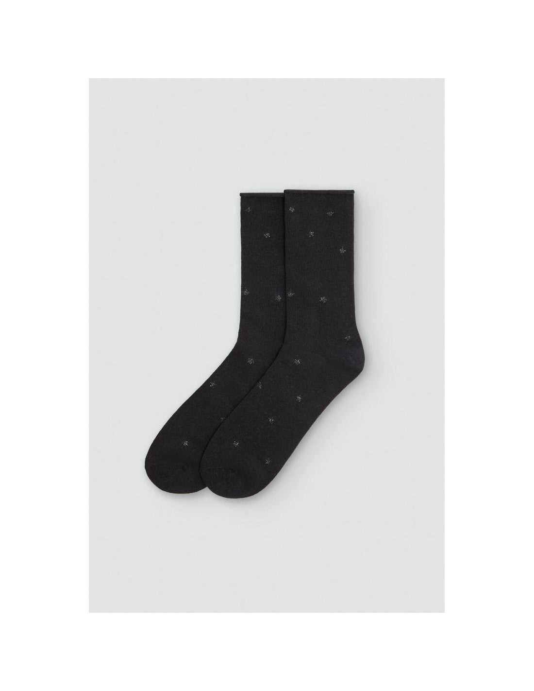 Calcetín de Mujer sin Puño, Caja de 12 Pares, Diseño Estrellas
