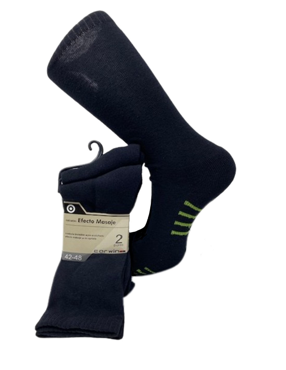 Calcetines Efecto Masaje con Puño Antipresión, Pack de 6 Pares