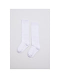 Calcetines Colegiales Largos Infantiles, Caja de 6 Pares - Blanco / 2 (23-25)