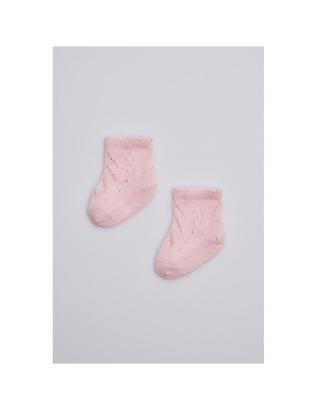 Calcetines de Recién Nacido de Calado Suave, Caja de 6 Pares - Rosa / 000 (13-14)