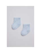 Calcetines de Recién Nacido de Calado Suave, Caja de 6 Pares - Celeste / 000 (13-14)