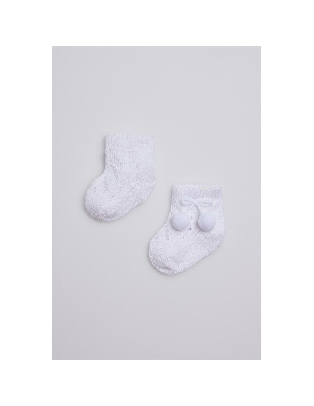 Calcetines de Recién Nacido con Detalle en el Tobillo, Caja de 6 Pares