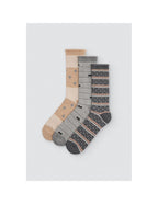 Calcetín Térmico de Mujer sin Puño, Caja de 12 Pares, Diseño Gatitos