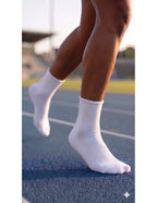 Calcetín Tobillero sin Puño, Pack de 12 Pares - Blanco / 36-42