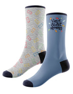 Calcetines de Mujer con Ositos y Gominolas, Pack de 2 Pares