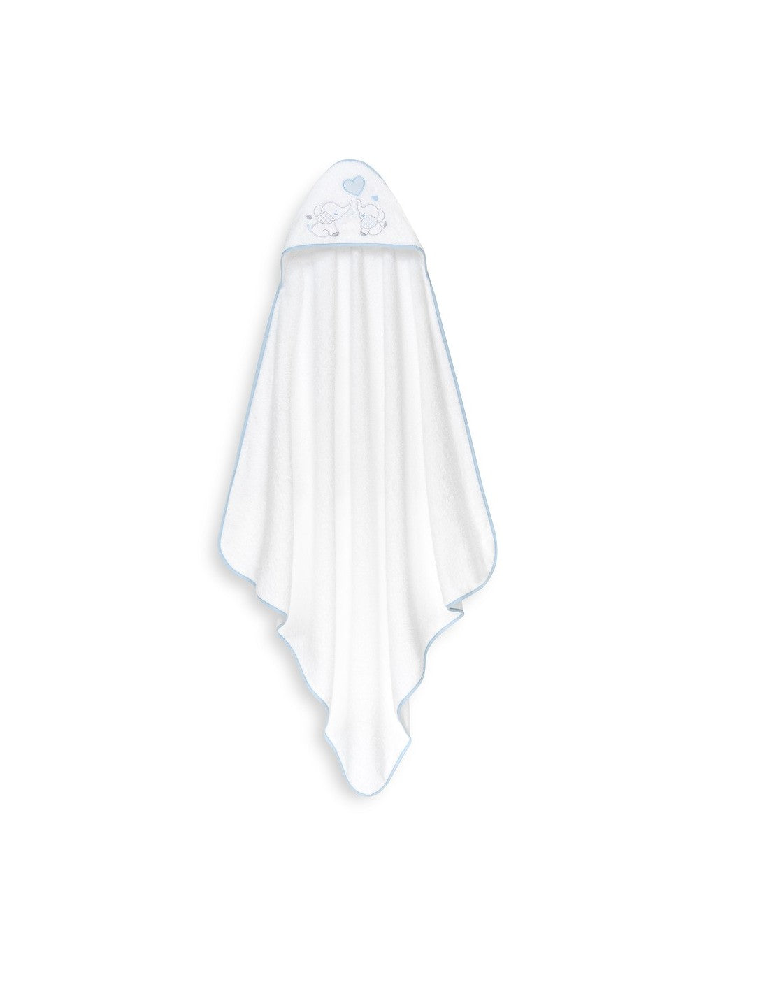 Capa de Baño con Gorro para Bebé, Elefantitos y Corazón (imagen 8)