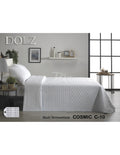 Colcha Bouti Termosellada con Relieve sobre Fondo Blanco