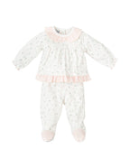 Conjunto de 2 Piezas para Bebé Niña con Polaina, Diseño Nido