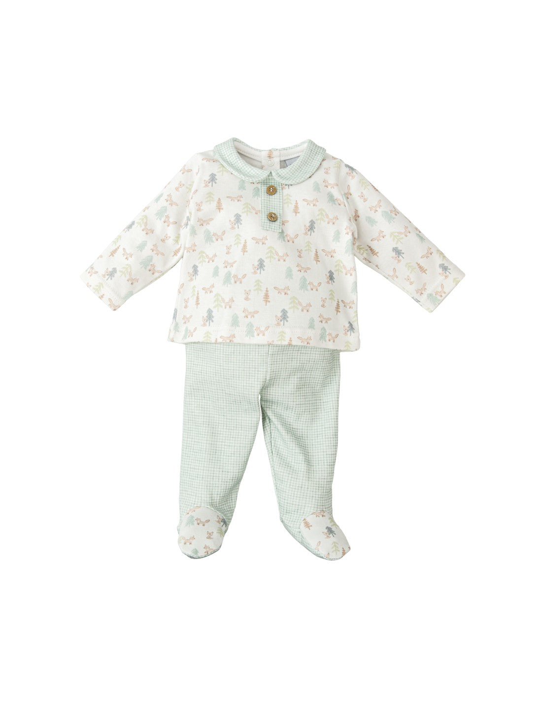 Conjunto de 2 Piezas para Bebé Niño con Polaina, Diseño Bosco (imagen 2)