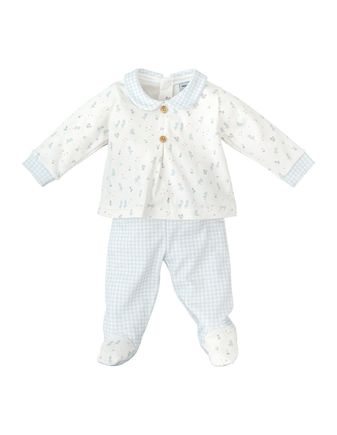 Conjunto de 2 Piezas para Bebé Niño con Polaina, Diseño Nido (imagen 2)