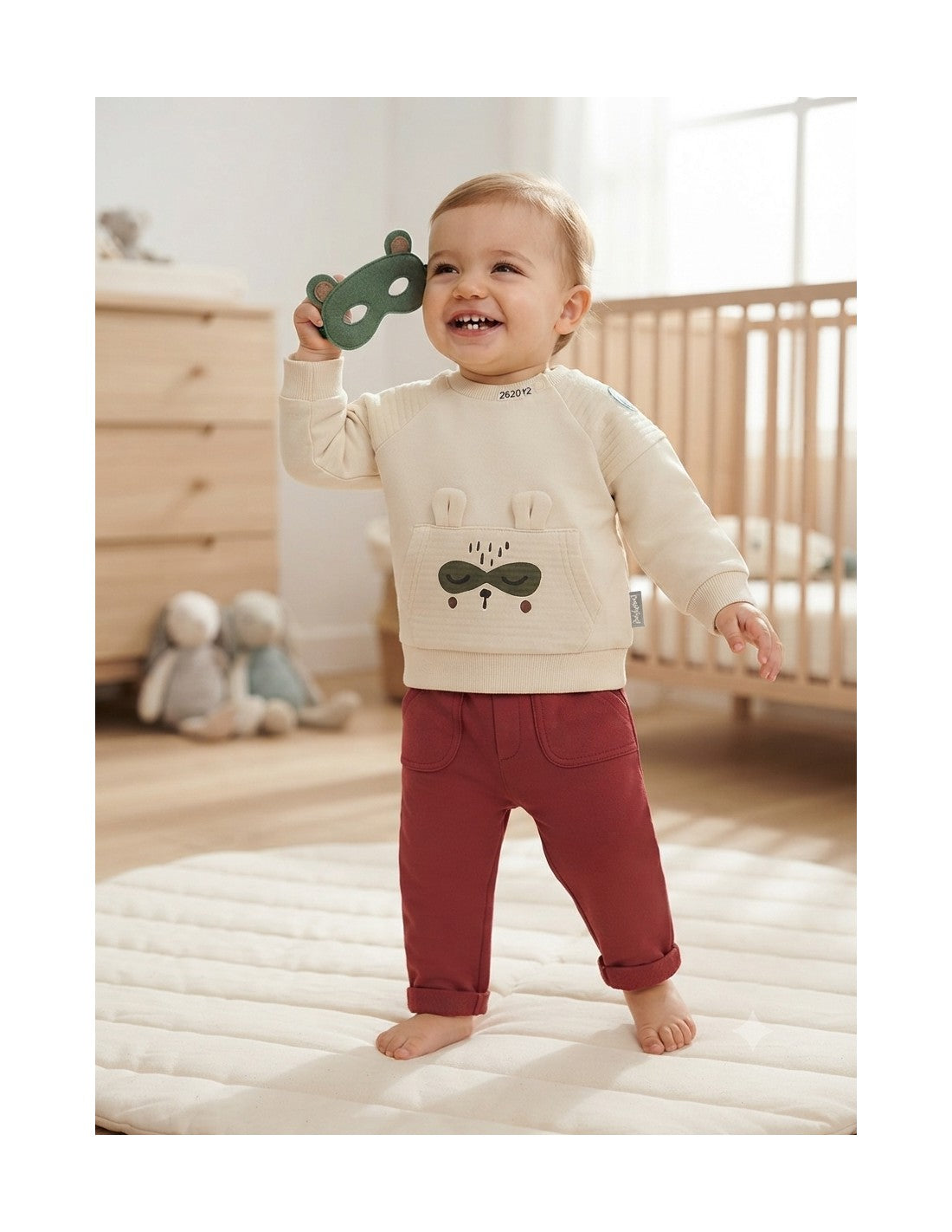 Conjunto de Pantalón para Bebé, Diseño Mapache