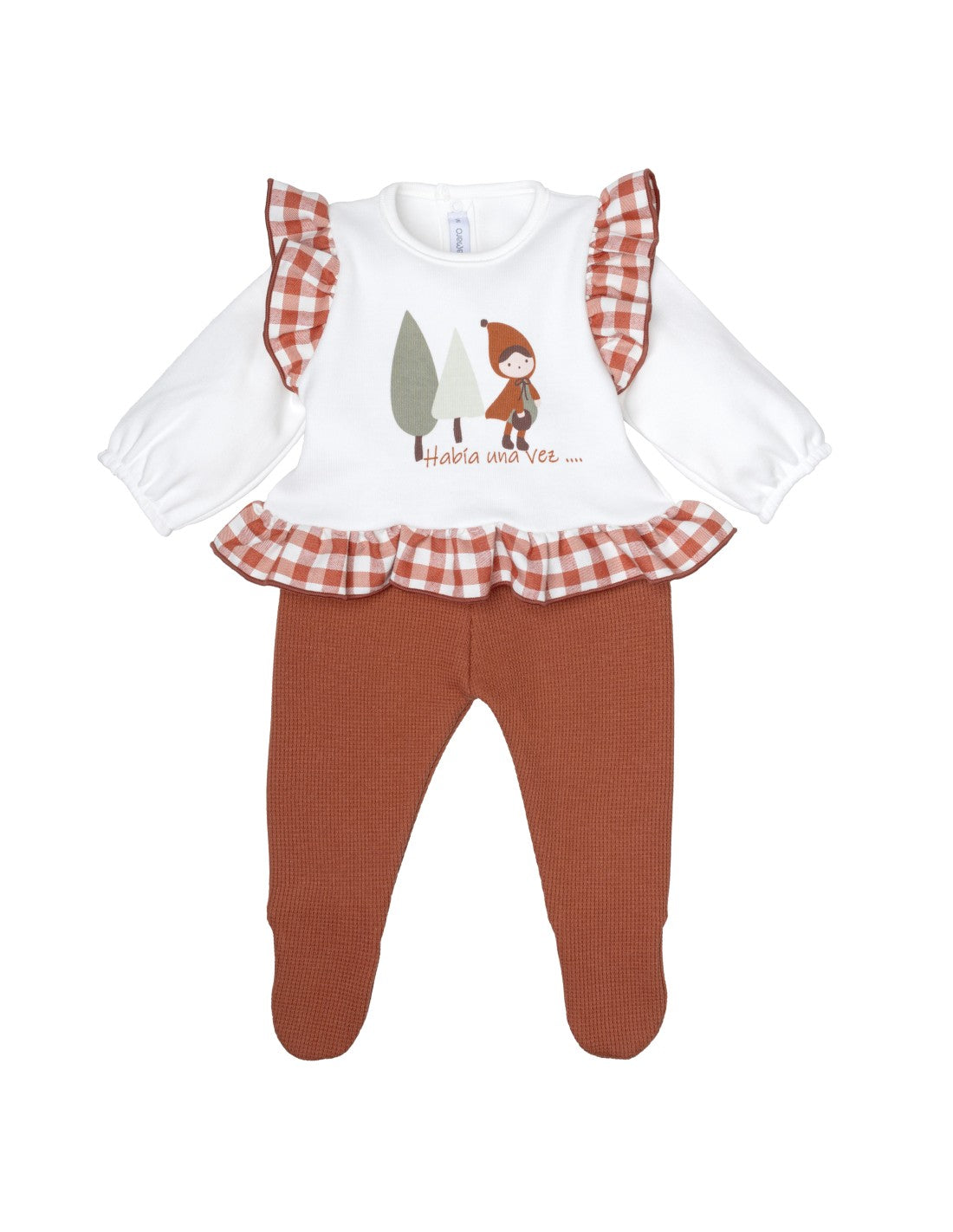 Conjunto para Bebé Niña con Polaina, Diseño Lalín (imagen 2)