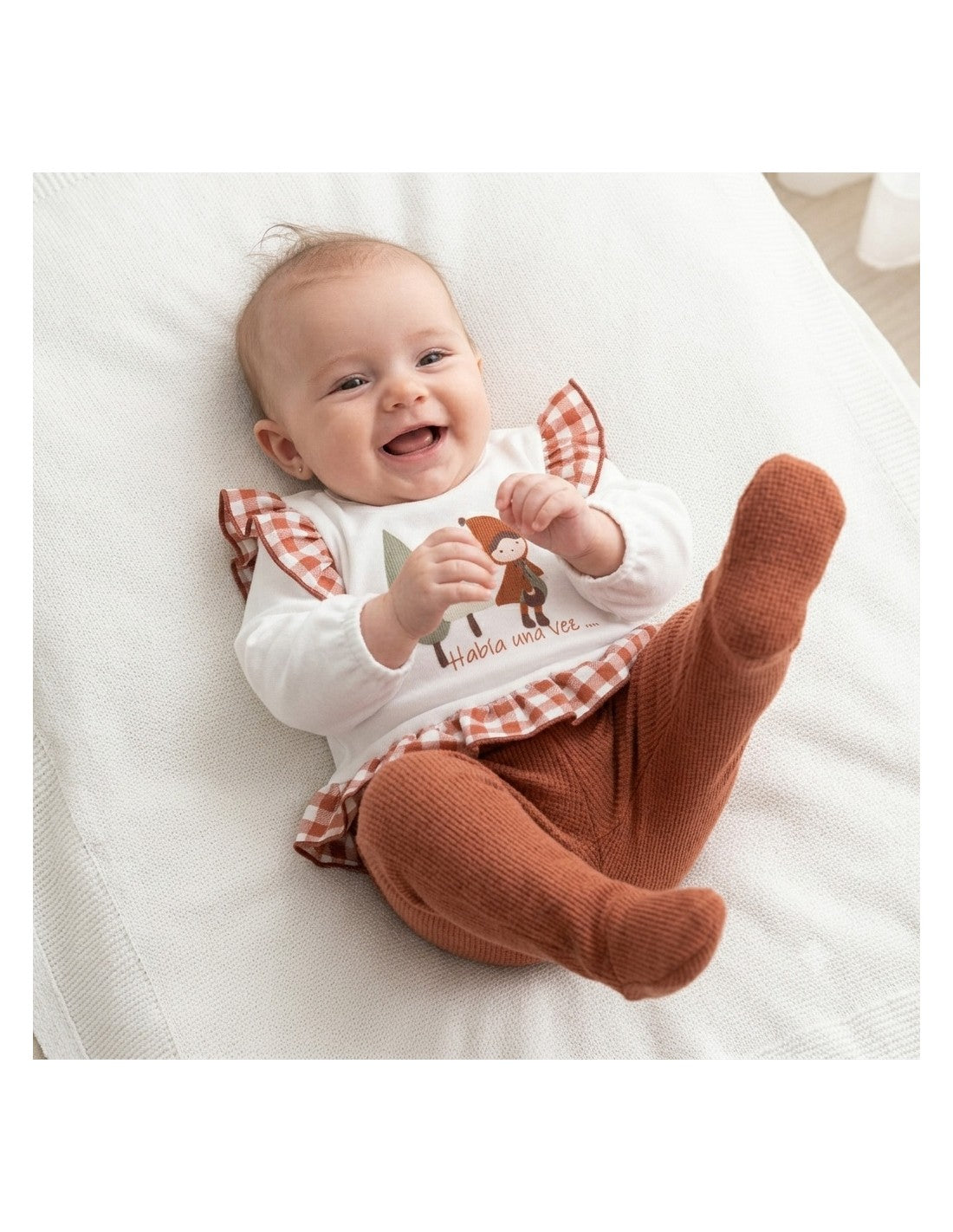 Conjunto para Bebé Niña con Polaina, Diseño Lalín