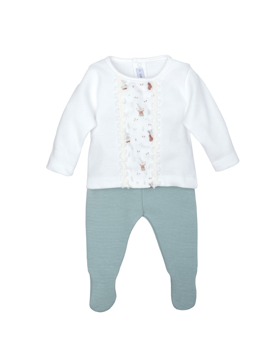 Conjunto para Bebé Niño con Polaina, Diseño Arosa (imagen 2)