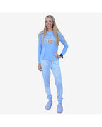 Pijama Algodón Fino Mujer a Cuadros Ositos (imagen 2)
