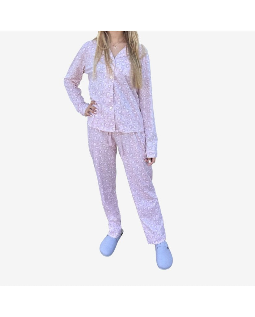 Pijama Algodón Fino Mujer Camisero (imagen 2)
