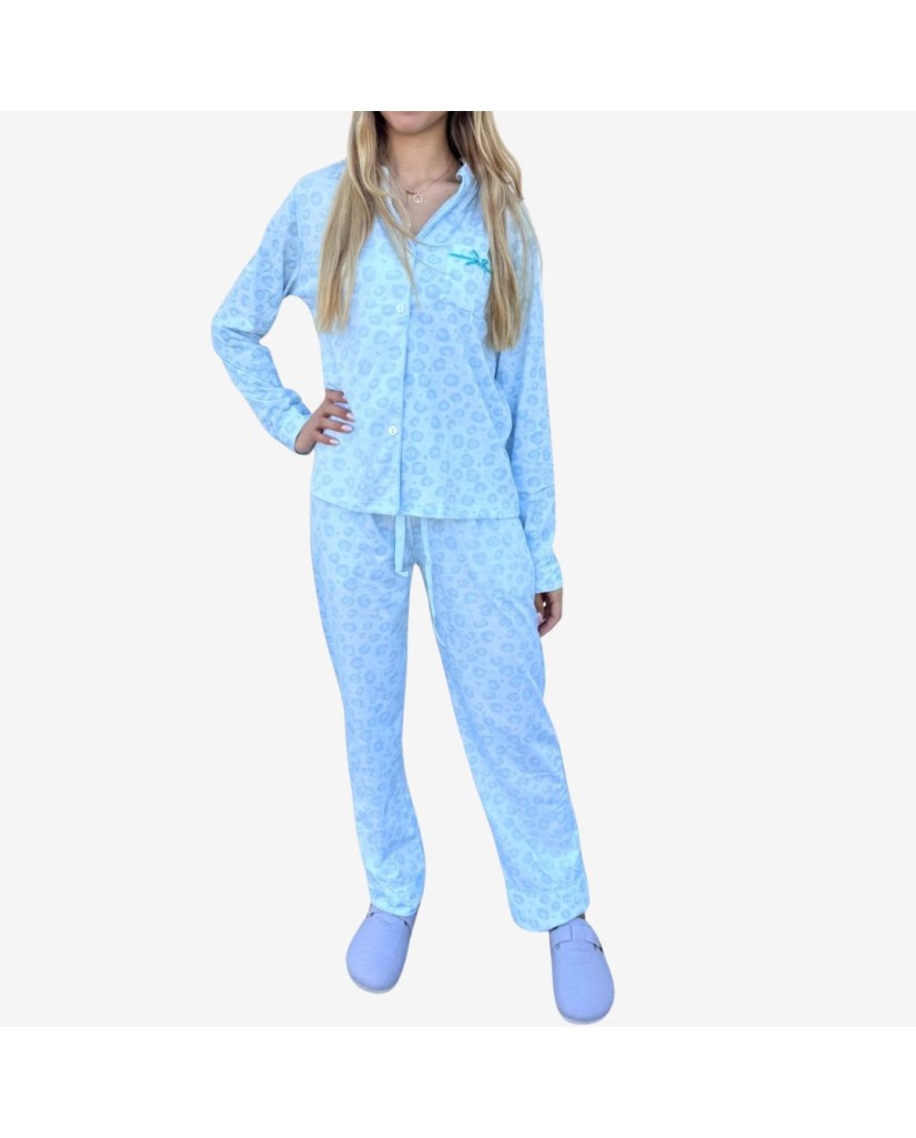 Pijama Algodón Fino Mujer Camisero