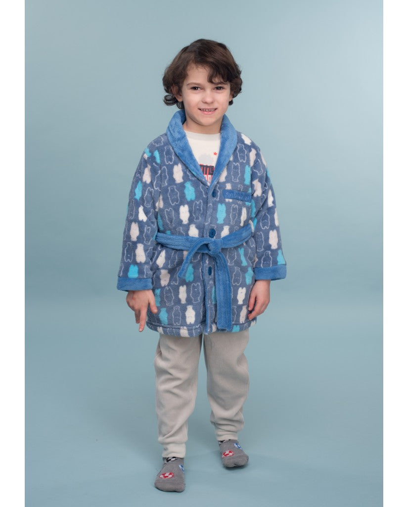 Bata Infantil Niño Coralina Don Algodón