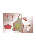 Delantal Infantil con Gorro de Cocina y Gato Cocinero