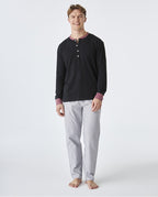 Pijama de Hombre Invierno Negro y Gris (imagen 5)