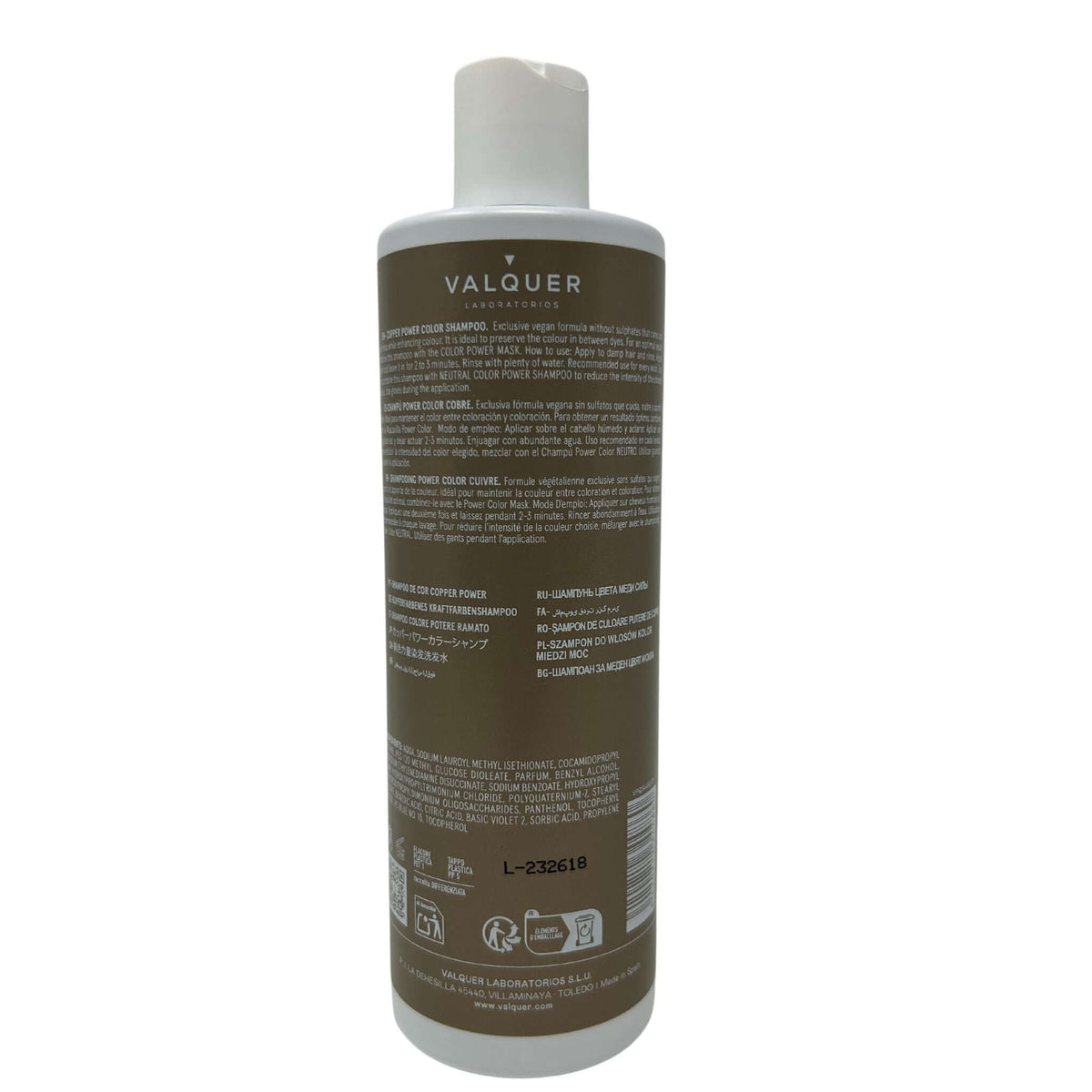 Pack Power Color Cobre - Champú y Mascarilla - 675 ml Valquer®