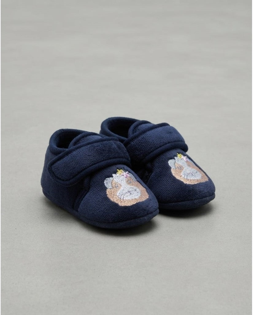 Zapatillas Niño Azul Marino Bordado (imagen 2)