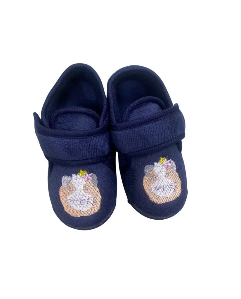 Zapatillas Niño Azul Marino Bordado