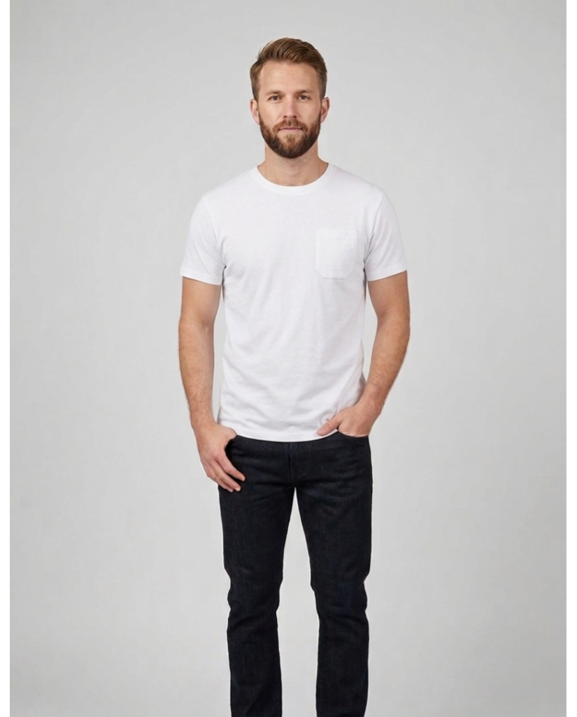 Camiseta Manga Corta Bolsillo Hombre (imagen 2)