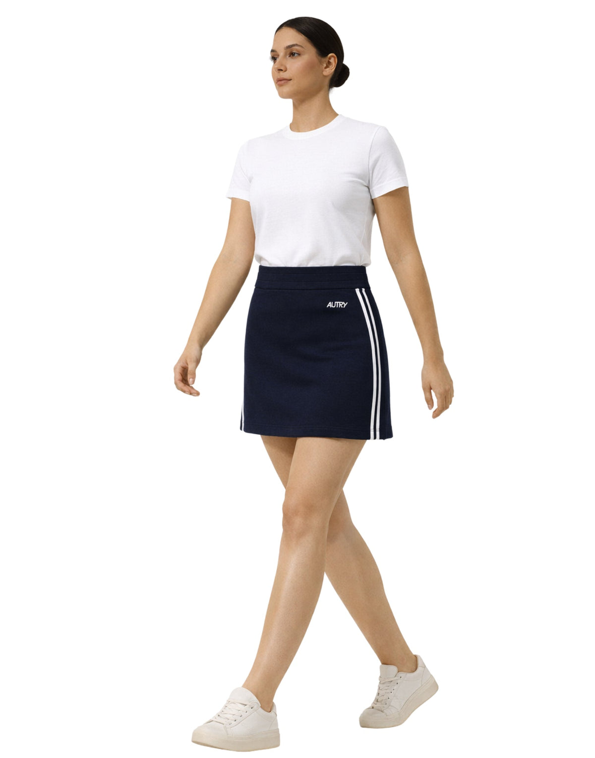 Autry Falda de Punto de Viscosa Mujer Azul detalle