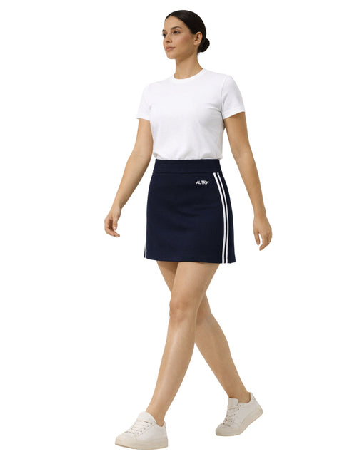Autry Falda de Punto de Viscosa Mujer Azul detalle