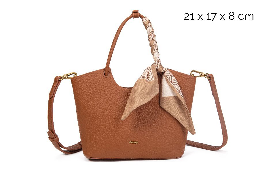 Bolso de Mano Elegante para Mujer con Bandolera y Pañuelo