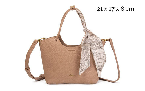 Bolso de Mano Elegante para Mujer con Bandolera y Pañuelo LOOFTYS