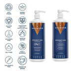 Pack para Cabellos Lisos - Champú y Mascarilla Capilar Glacial - 1000 ml + 975 ml Valquer®