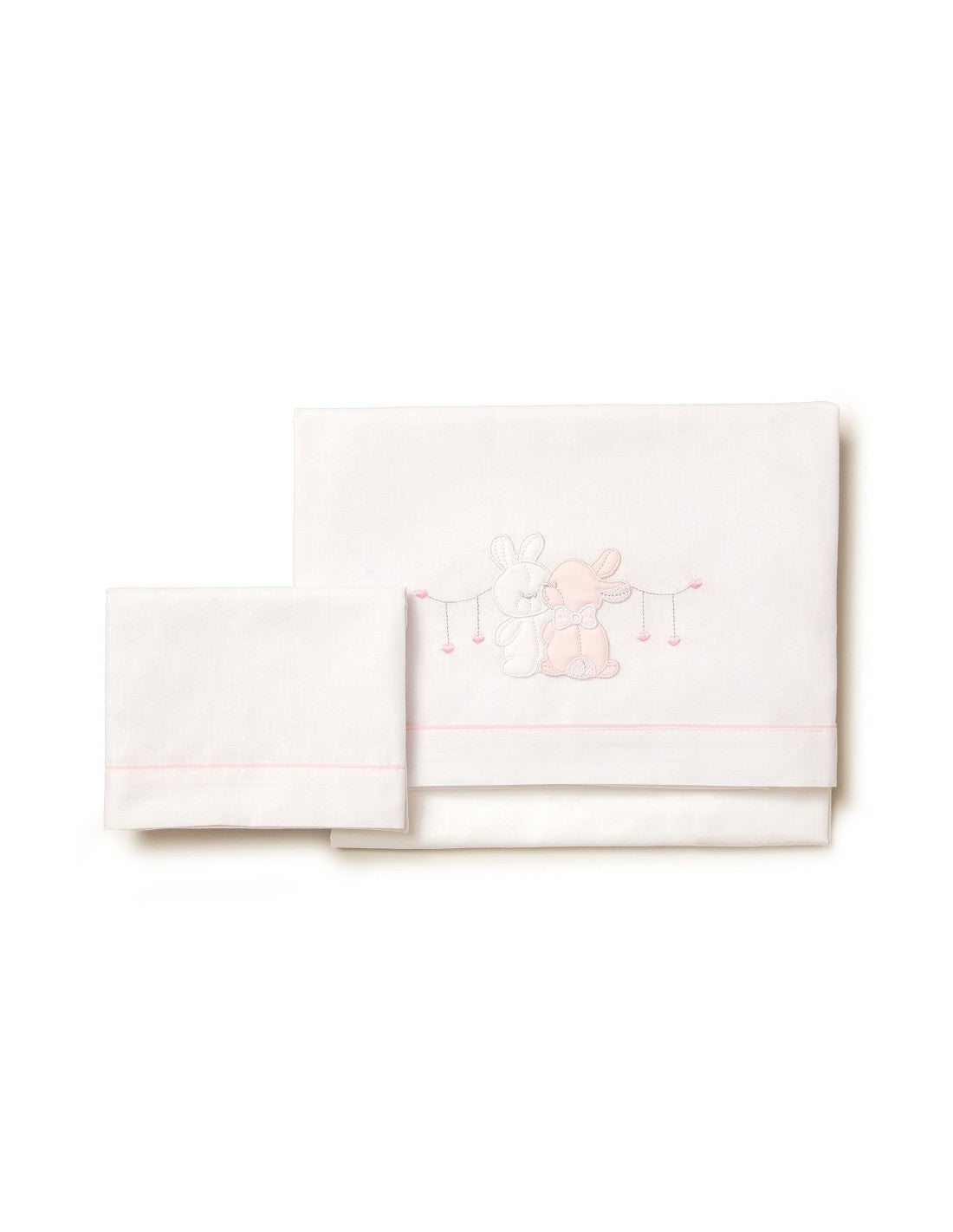 Juego de Sábanas de 3 Piezas para Cuna, Modelo Two Rabbits
