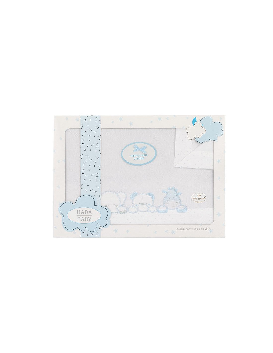 Juego de Sábanas de 3 Piezas para Minicuna, Modelo Three Animals