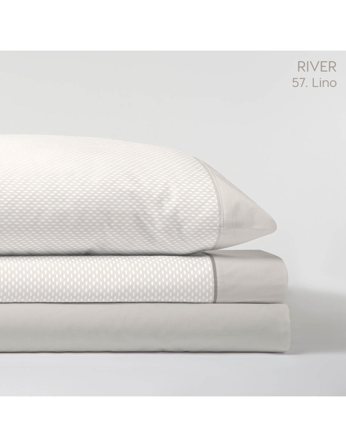 Juego de Sábanas, Modelo River - Lino / 90 cm