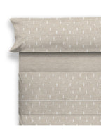 Juego de Sábanas, Modelo Biram - Beige / 90 cm