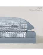 Juego de Sábanas, Modelo Yoko - Azul / 90 cm