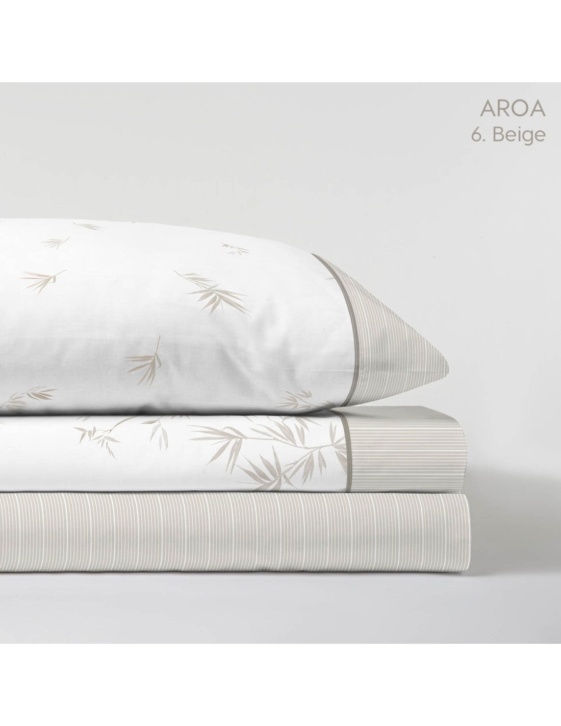 Juego de Sábanas, Modelo Aroa - Beige / 90 cm