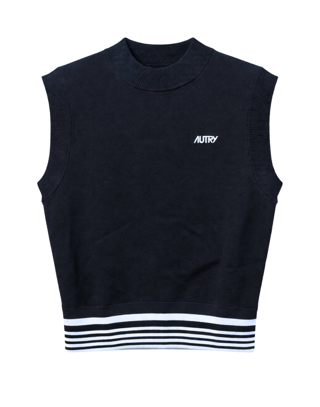 Autry Top de Punto de Viscosa Mujer (Azul)